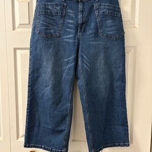 Stylish Blue Wide Leg Jeans for Women